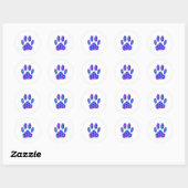 Cosmic Paw Print Runder Aufkleber (Blatt)