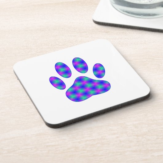 Cosmic Paw Print Untersetzer (Linke Seite)