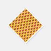 Cosmic Peacock Textured Oil Painting Muster Serviette (Ecke)