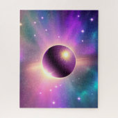 Cosmic Perfect Lila Sphere Orbit Puzzle (Vertikal)