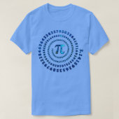 Cosmic Pi Spiral Mathematics Pi Day Universe Galax T-Shirt (Design vorne)