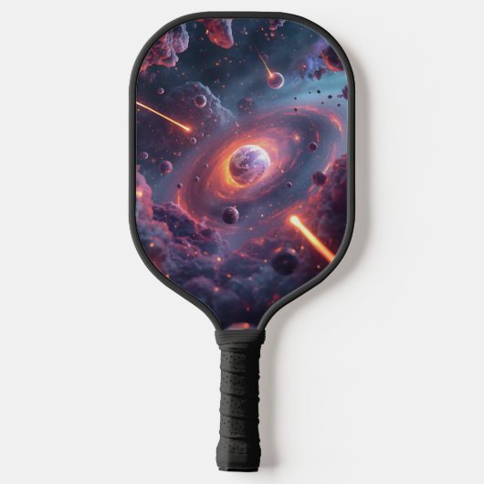 Cosmic Pickleball - Out of This World Art Pickleball Schläger (Rückseite)