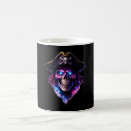Cosmic Pirate Skull Galaxy Coffee Mug Kaffeetasse