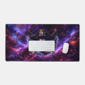 Cosmic Pirate Skull Galaxy Gaming Mouse Pad Schreibtischunterlage (Tastatur & Maus)