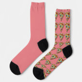 Cosmic Pizza Adventure" Socken (Linkes Detail)