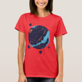 Cosmic Planet Space Art T-Shirt (Vorderseite)