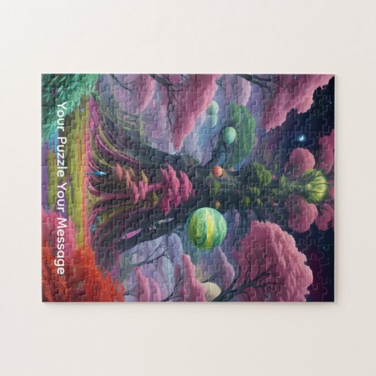 Cosmic planets & colourful worlds puzzle (Horizontal)