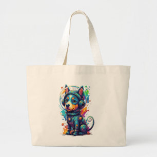 Cosmic Pup Astronaut - Tot Jumbo Stoffbeutel