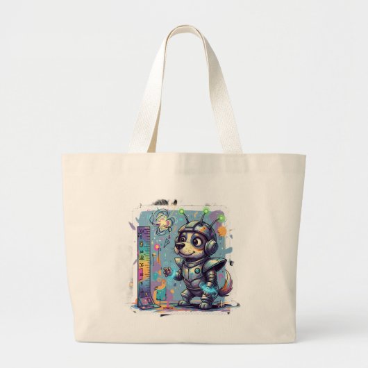 Cosmic Pup Ranger - Tote Jumbo Stoffbeutel (Vorne)