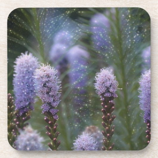Cosmic Purple Blumen Untersetzer (Vorderseite)