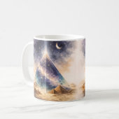 Cosmic Pyramid Ancient Egypt Inspired Kaffeetasse (Vorderseite Links)