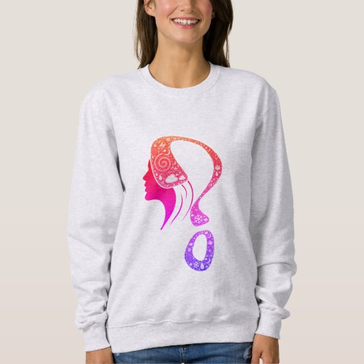 Cosmic Queen Question Mark #2 Design Sweatshirt (Vorderseite)