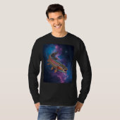 Cosmic Rainbow Trout Swimming in Galaxy Nebula T-Shirt (Vorne ganz)