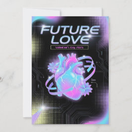 Cosmic Romance Digital Love Valentine's Card Feiertagskarte
