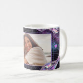 Cosmic Romance Digital Love Valentine's Card Kaffeetasse (VorderseiteRechts)