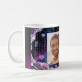 Cosmic Romance Digital Love Valentine's Card Kaffeetasse (Links)