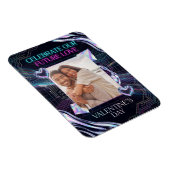 Cosmic Romance Digital Love Valentine's Card Magnet (Rechte Seite)