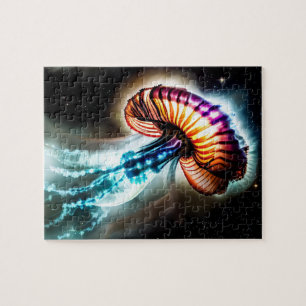 Cosmic rosa blaue rote Gelee Fisch Spaß Meer Puzzle
