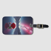 Cosmic Rose: Galaxy Reflection on Serene Lake Gepäckanhänger (Vorderseite (Horizontal))