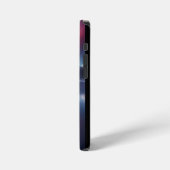 Cosmic Rose: Galaxy Reflection on Serene Lake iPhone Hülle (Linke Seite)