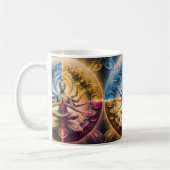 Cosmic Sacred Geometry God Mandala Mug | Multi Arm Kaffeetasse (Links)