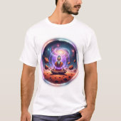 Cosmic Sadhu: Mars Meditation Galaxy Art T-Shirt (Vorderseite)