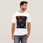 Cosmic Safari - Abstract Geometric Art T-Shirt (Vorne ganz)