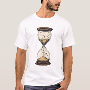 "Cosmic Sands" Stundenglas-Grafik-T-Shirt – Celest T-Shirt