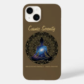 Cosmic Serenity Meditation – Galaxy Mandala Case-Mate iPhone Hülle (Rückseite)
