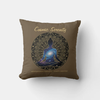 Cosmic Serenity Meditation – Galaxy Mandala  Kissen
