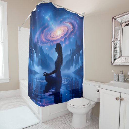 Cosmic Serenity Shower Curtain Duschvorhang (Beispiel)