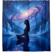 Cosmic Serenity Shower Curtain Duschvorhang (Vorderseite)