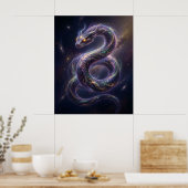 Cosmic Serpent Star Void Poster (Küche)