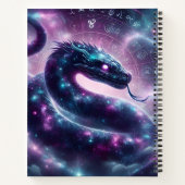 Cosmic Serpent Zodiac Galaxy Astrology Notizblock (Rückseite)