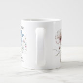 Cosmic Sip October Birth Flower Mug of Love Jumbo-Tasse (Rückseite)