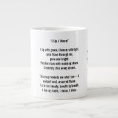 Cosmic Sip October Birth Flower Mug of Love Jumbo-Tasse (Vorderseite)