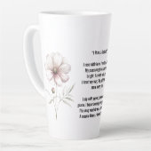 Cosmic Sip October Birth Flower Mug of Love Milchtasse (Linke Ecke)