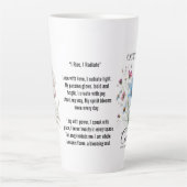 Cosmic Sip October Birth Flower Mug of Love Milchtasse (Vorderseite)