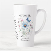 Cosmic Sip October Birth Flower Mug of Love Milchtasse (Rechts)