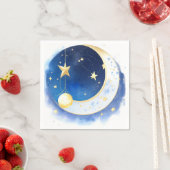 Cosmic Sky Watercolor Kinderdusche Serviette (Beispiel)