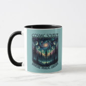 Cosmic Solitude Galaxy Forest • Mondphasen Tasse (Links)