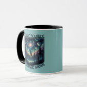 Cosmic Solitude Galaxy Forest • Moon Phases Tasse (Vorderseite Links)