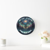 Cosmic Solitude Galaxy Forest •Phasen (OHNE NUMMER Runde Wanduhr (Zuhause)