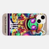 "Cosmic Soundwave Party" Case-Mate iPhone Hülle (Rückseite (Horizontal))