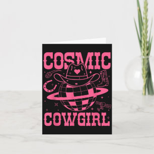 Cosmic Space Cowgirls-Shirt Junggesellinnenabschie Karte