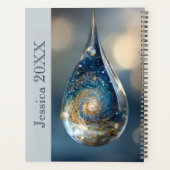 Cosmic Space Galactic Surreal Fantasy Universe Planer (Rückseite)