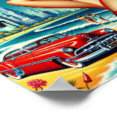 Cosmic Space Illustration Poster (Ecke)