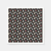 Cosmic space man fox cat stars pattern serviette (Vorderseite)