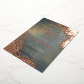 Cosmic Sparkle Hombre Wash Brautparty Folieneinladung (Gedreht)