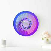 Cosmic Spiral Wall Clock Große Wanduhr (Zuhause)